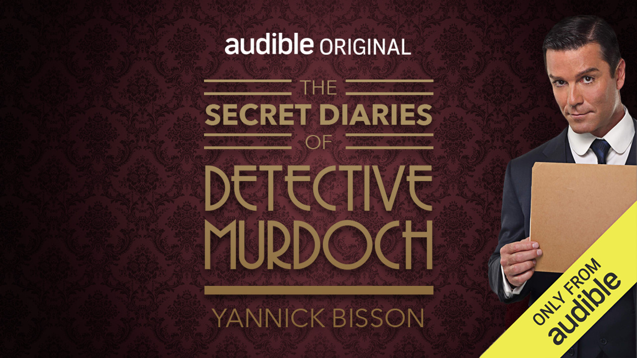 Cover art for the murdoch mysteries podcast, The Secret Diaries of Detective murdoch